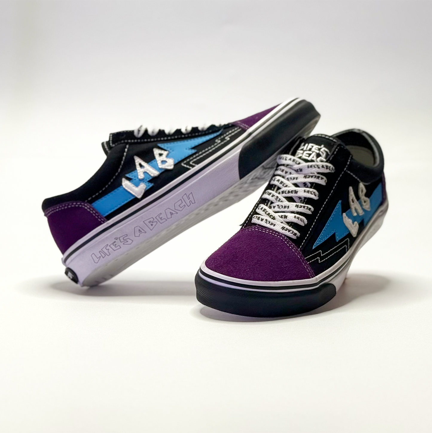Revenge X Storm Low top Life's a Beach serie Street Purple & Blue Edition