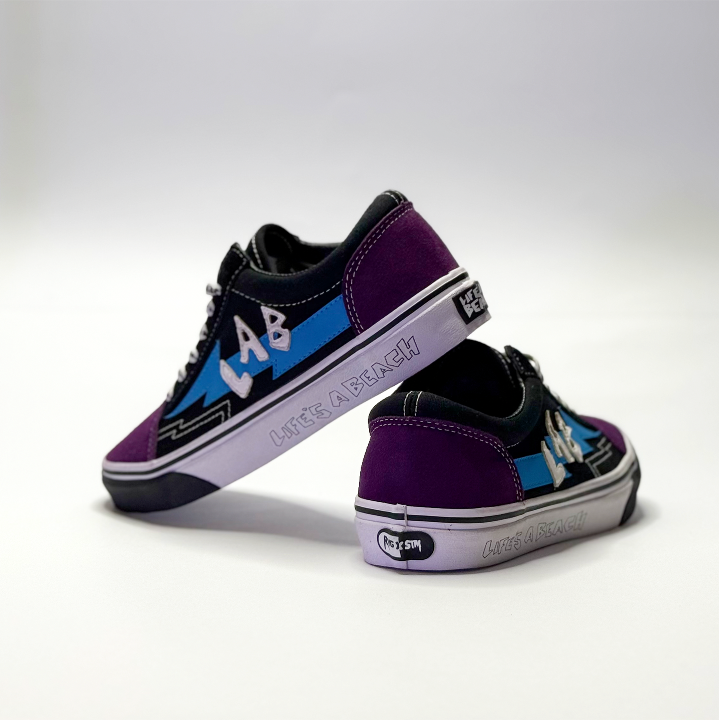 Revenge X Storm Low top Life's a Beach serie Street Purple & Blue Edition